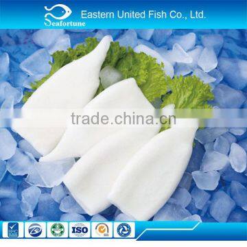 china seafood wholesale health frozen pure white squid tube u5 u7 u10