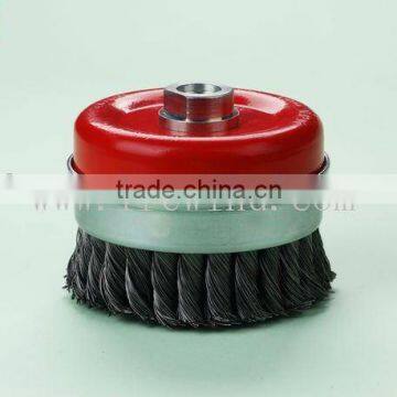 cup brushes/wire brush/shank crimped wire brush