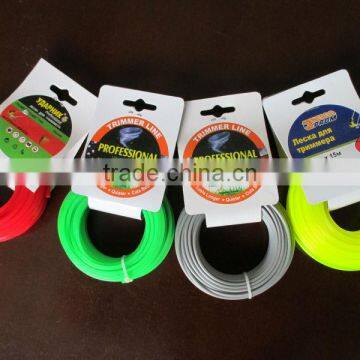 Brush Cutter Spare Parts Colored Nylon Trimmer Line