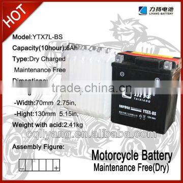 12V6AH Rechargeable battery toy motorcycle /motorcycle battery for sale (12v6ah)