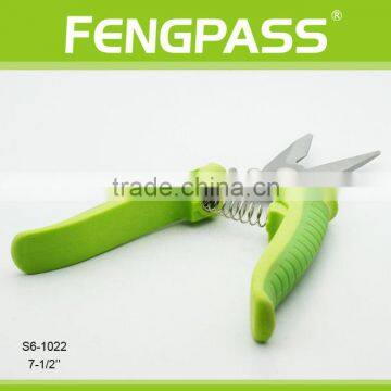S6-1022 7-1/2" PP + TPR Handle With Stainless Steel Blade Exquisite Workmanship Garden Scissors photo-4