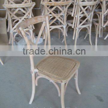 White Stackable Cross Back Wood Banquet Chair photo-3