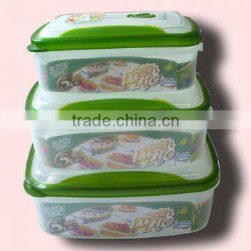 Plastic food container fresh preserving box Set for food storage