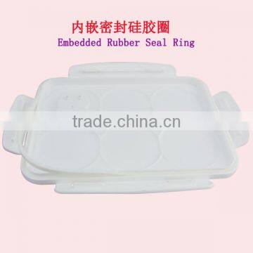 3 Compartment Plastic Food Container Tiffin Lunch Box With Soup Bowl photo-4