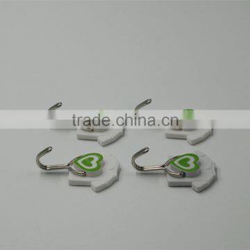 4pcs Durable Mini Adhesive Plastic/Metal Wall Hook With Sticker photo-4