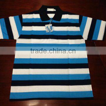 Men's Fashion Polo T-shirt , stripe design ,good quality--factory