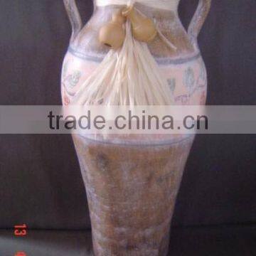 Clay ceramic vase, flower pot