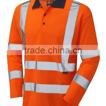Long Sleeve High Vis Reflective Cotton Shirts for Work Mens Shirts photo-6