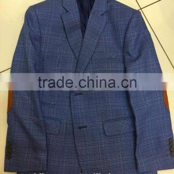 The latest version of blue striped suit