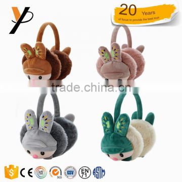 Promotional animal shaped cute earmuffs bunny for sale earmuffs for kids