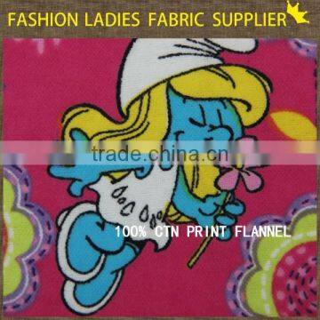 New Fashion Wholesale Printed 100% Cotton Flannel Fabric for Many Colors photo-2
