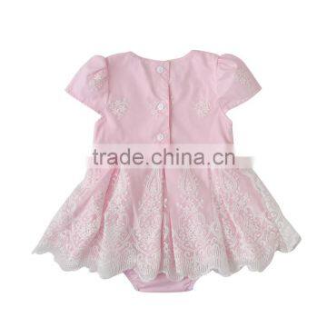 New Style Baby Flower Dresses Girl Baby Romper With Skirts photo-3