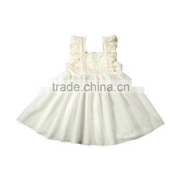 2017 Wholesale 100%cotton Lace Dress for Baby Girls photo-6