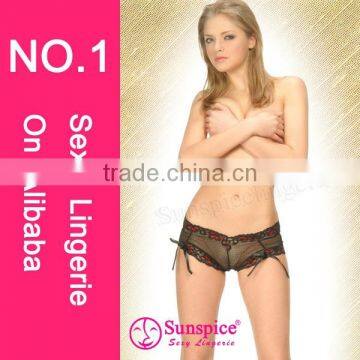 Hot Sale Transparent Lady Sexy Panty Woman Lace Underwear photo-4