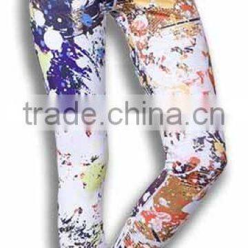 Sublimation printed ladies running tights