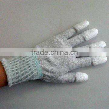 13 Guage Nylon Anti-static PU finger fit Gloves