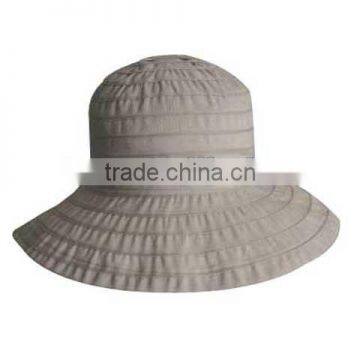 Ribbon Bucket Hats with roll brim