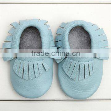 Factory Direct Wholesale Toddler Infant Leather Shoes Baby Girl Boy Tassel Moccasin Shoes