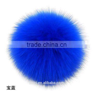 China Handmade Fox Pom Poms With 12cm for Beanie Hat photo-4