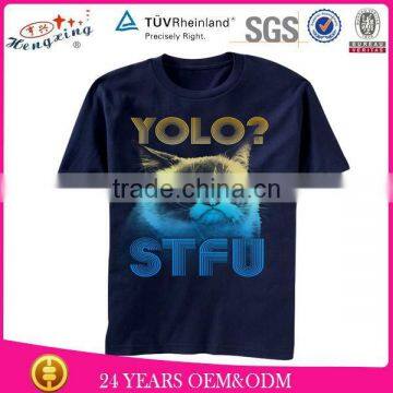 Custom print t-shirt with leather sleeves wholesale custom all over print t-shirt custom t-shirt printing