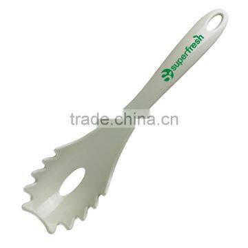 Pasta Server - Wide Scoop With Tines and Drain Hole, Unique Built-in Stand Keeps Counters Clean and Comes With Your Logo photo-5