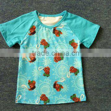 summer infant cartiin print T-shirt high quality boy clothes 1 pieces remake