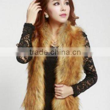 Autumn and winter female faux raccoon fur fur vest vest imitation fox fur vest