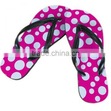 custom ladies printed flip flops