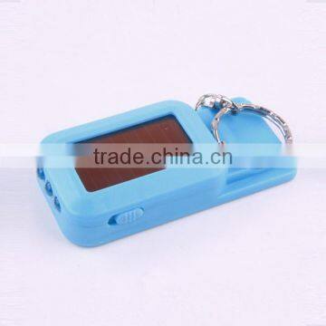 Mini Solar Power Rechargeable Flashlight Keychain photo-2
