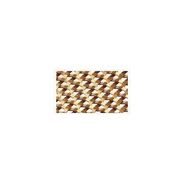 Copper Alloy Flat Wire Woven Mesh,Decorative Square Woven for Architecture