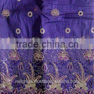 African embroidered george fabric