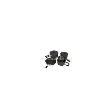 7pc Hard Anodized Camping Cookware Set