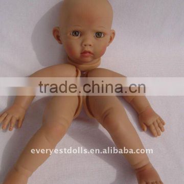 customized oem reborn baby dolls silicone handmade/biracial reborn dolls/silicone child doll kits