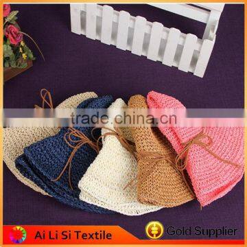 2017 Summer Simple Beach Paper Straw Hat for Beautiful Girl photo-4