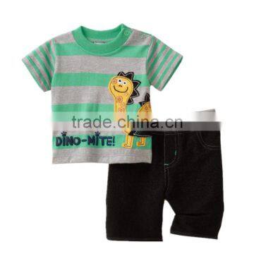 Short sleeve sleep wear boys cartoon pirnt children t shirt