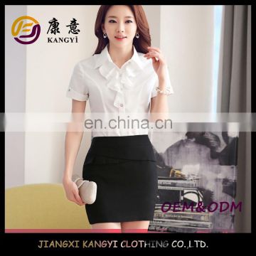 latest shirt design for women,lady white blouse