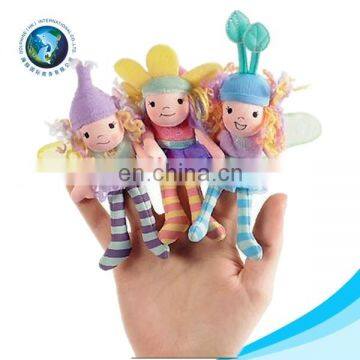 Beautiful plush butterfly doll finger puppet custom soft stuffed plush making finger puppet