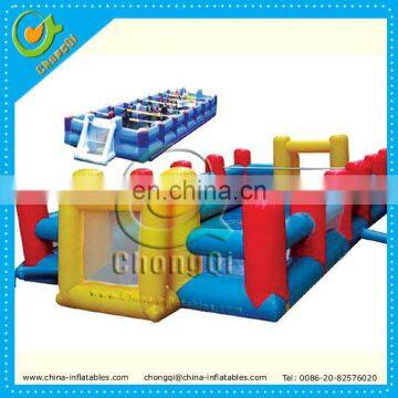 Soap inflatable soccer field , inflatable football field for sale