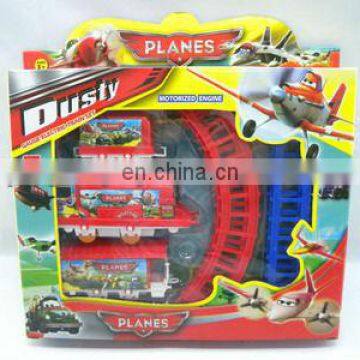Hot sell plastic b/o railway train electric railway toy