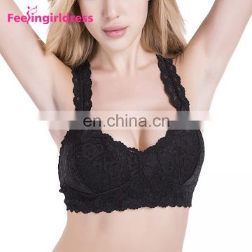 Wholesale Fashion Design Lace Push Up Mature Woman Sexy Model Bra