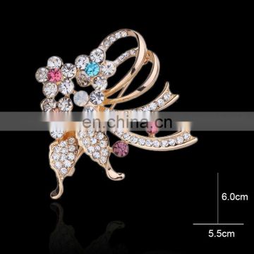 china wholesale Fashion korean crystal rhinestone brooch for wedding invitations MB-0010