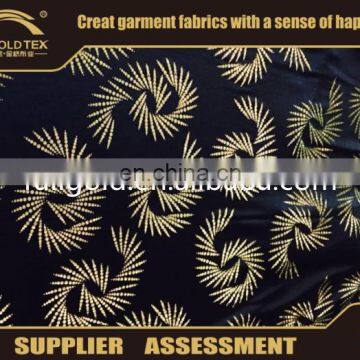 Fullgold Textile Placement Hot Stamping Gold Foil Printed FDY Bronzing Fabric