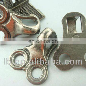 metal double holes hook for shoes