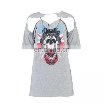 Top Selling Summer Fashion Printed Short Sleeve Women t Shirt photo-2