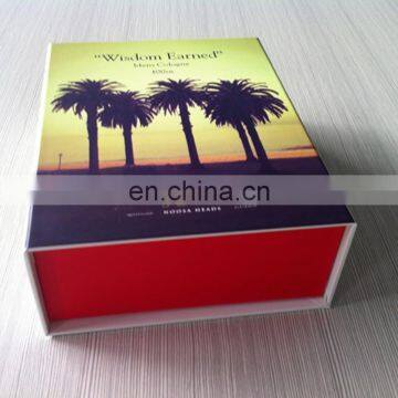 Printed colorful luxury cmyk logo perfume packaging gift box