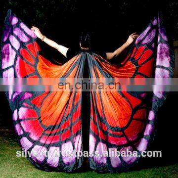 BELLYDANCE BUTTERFLY DESIGN SILK ISIS WINGS