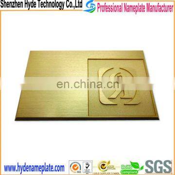 Mechanically Engraved Brass Nameplates