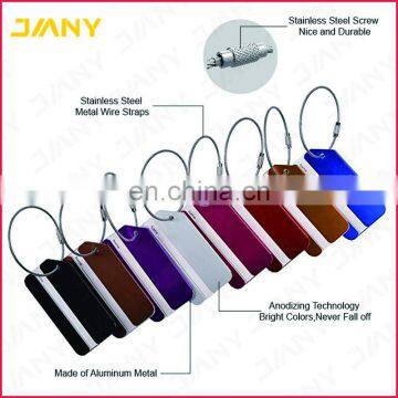 Customize Colorful Aluminum Metal Luggage Tag