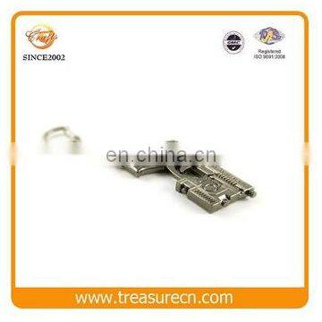 Promotional Cheap Gun Shaped BSCI SGS Metal Keychains Wholesale