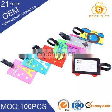 Wholesale Zinc Alloy Custom Silicone Luggage Tag/free Printable Luggage Tag Template/sublimation Luggage Factory photo-6